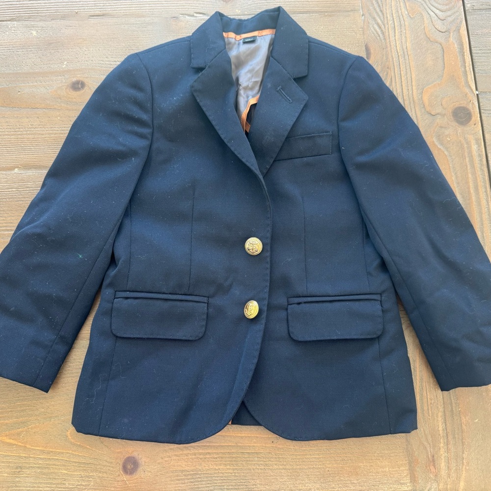 Crewcuts Black Jacket with Orange Accents